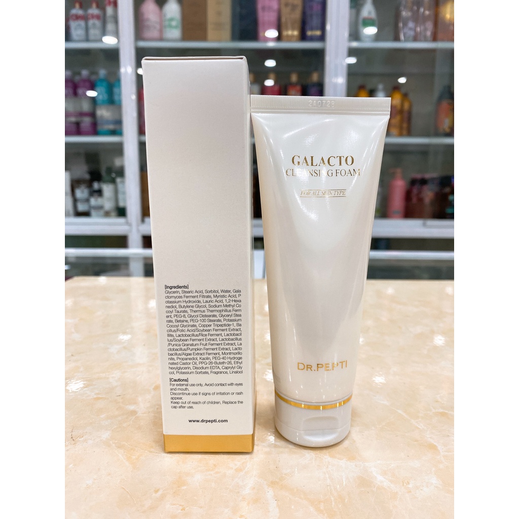 Sữa Rửa Mặt Gạo Dr.Pepti+ Galacto Cleansing Foam 110ml