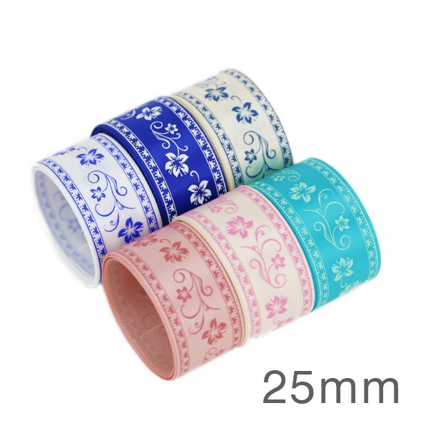 Bộ 6 Ruy Băng Ren In Họa Tiết Dễ Thương (22 / 25mm / 38mm)