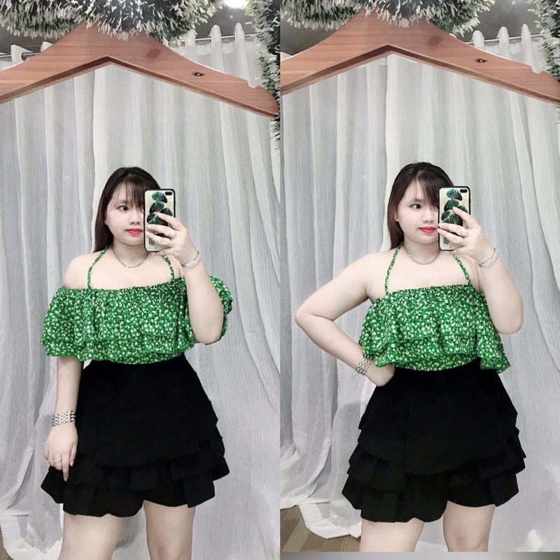 SẴN HÀNG SET ÁO TRỄ VAI BÈO MẶC ĐƯỢC NHIỀU KIỂU BY BIGSIZE LINH NGUYỄN