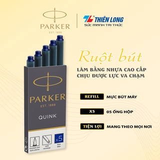 Hộp 5 ống mực bút máy cao cấp Quink Parker
