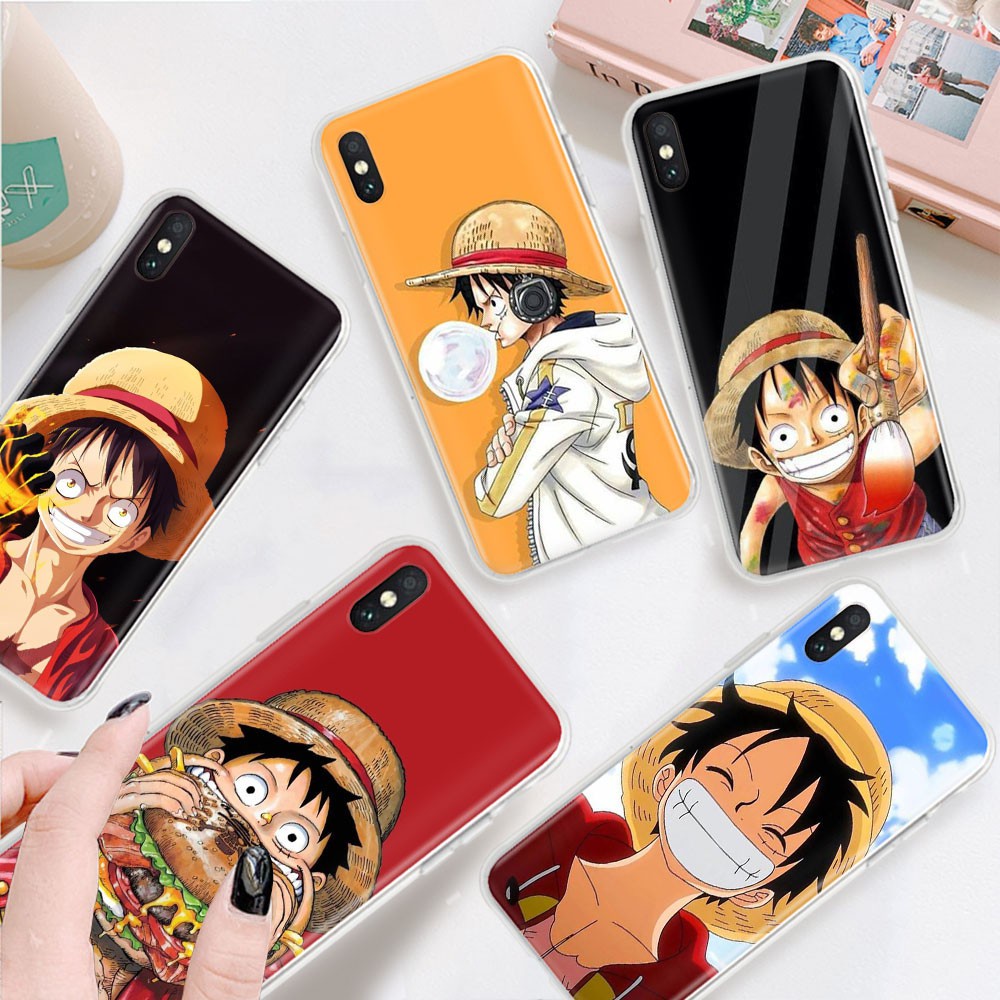 Ốp Điện Thoại Trong Suốt Họa Tiết One Piece Luffy Cho Xiaomi Mi 8 Pro Redmi Note 8a 8t A2 Lite Tb94