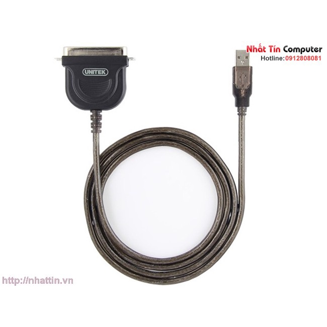 Cáp USB To LPT Parallel UNITEK Y-121 Chính Hãng