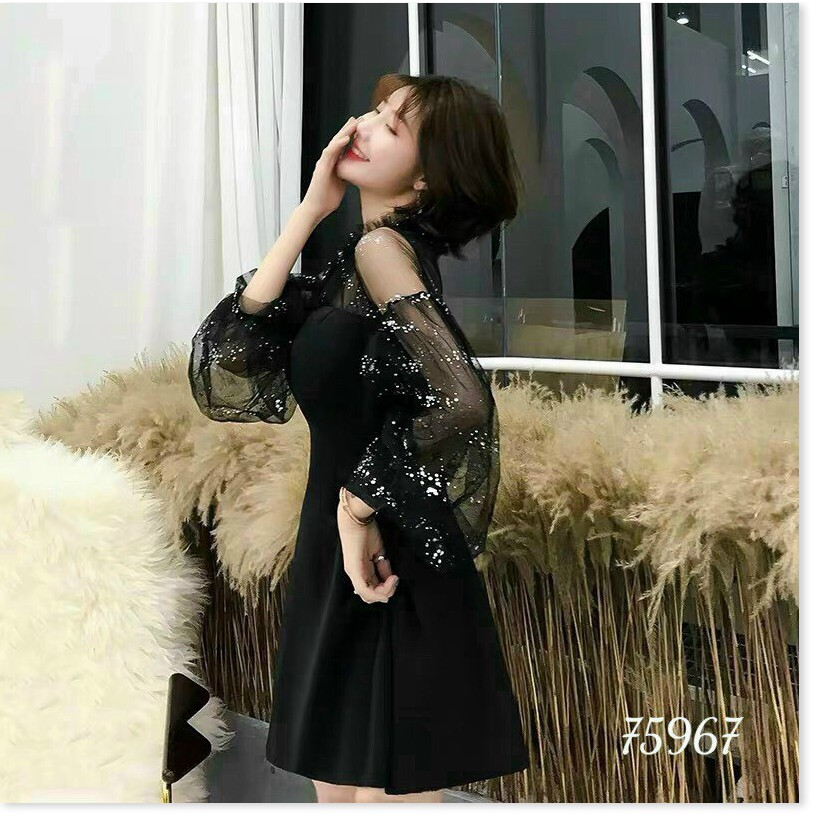 ĐẦM UMI PHỐI LƯỚI KIM TUYẾN HỌA TIẾT SANG TRỌNG,CHẤT LIỆU VÃI UMI THOÁNG MÁT KHÁNH AN FASHION