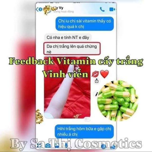 50 Viên Vitamin Cấy Trắng Sa Thị | Thế Giới Skin Care