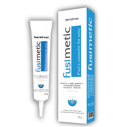 Kem Bôi Mụn Fusimetic Và Sữa Rửa Mặt Fusimetic