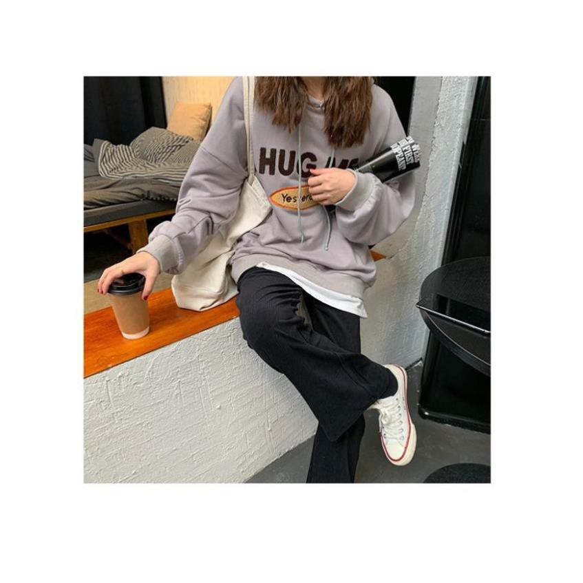 Áo Sweater Nỉ Cao cấp Thu Đông Thêu Chữ Ulzzang Hàn Quốc Áo Nỉ Nữ Bigsize Form Rộng Thời Trang