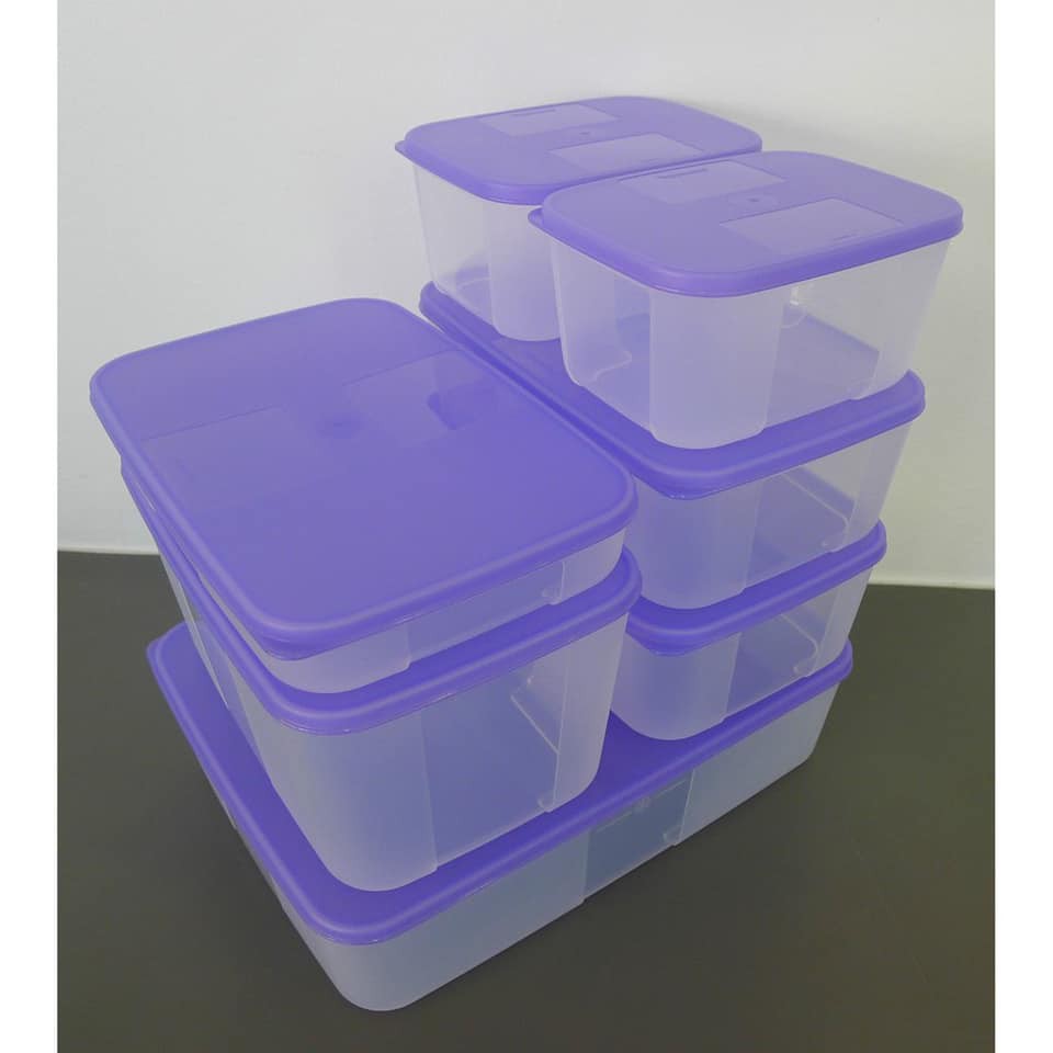 Tupperware💕Freeship 💕Hộp trữ đông Freezermate Essential Fit 7 hộp