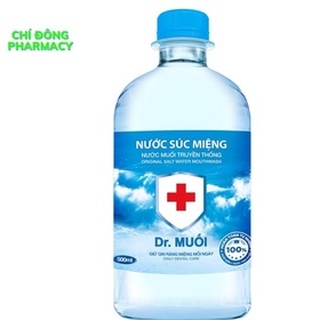 NƯỚC SÚC MIỆNG DR MUỐI TRUYỀN THỐNG chai 500ml