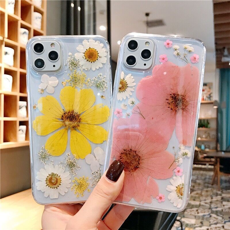 Ốp điện thoại silicon họa tiết hoa cúc 83cc cho iPhone 6 6S 7 8 Plus X Xr XsMax 11 Pr