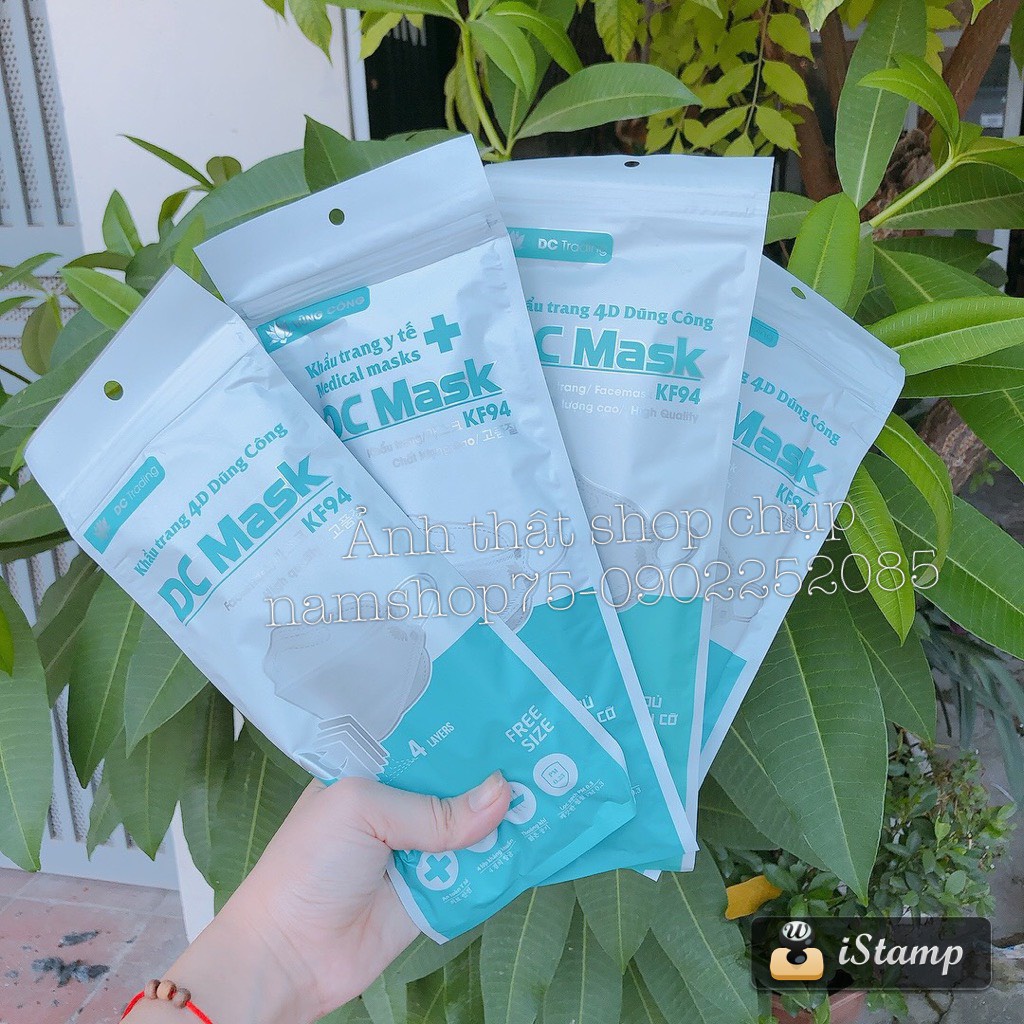 [CÓ SẴN] Khẩu Trang Y Tế KF94 4D Mask Chính Hãng Hàng 4 Lớp Siêu Đẹp Kháng Khuẩn, Chóng Bụi Mịn Cho Cả Nam Và Nữ | BigBuy360 - bigbuy360.vn