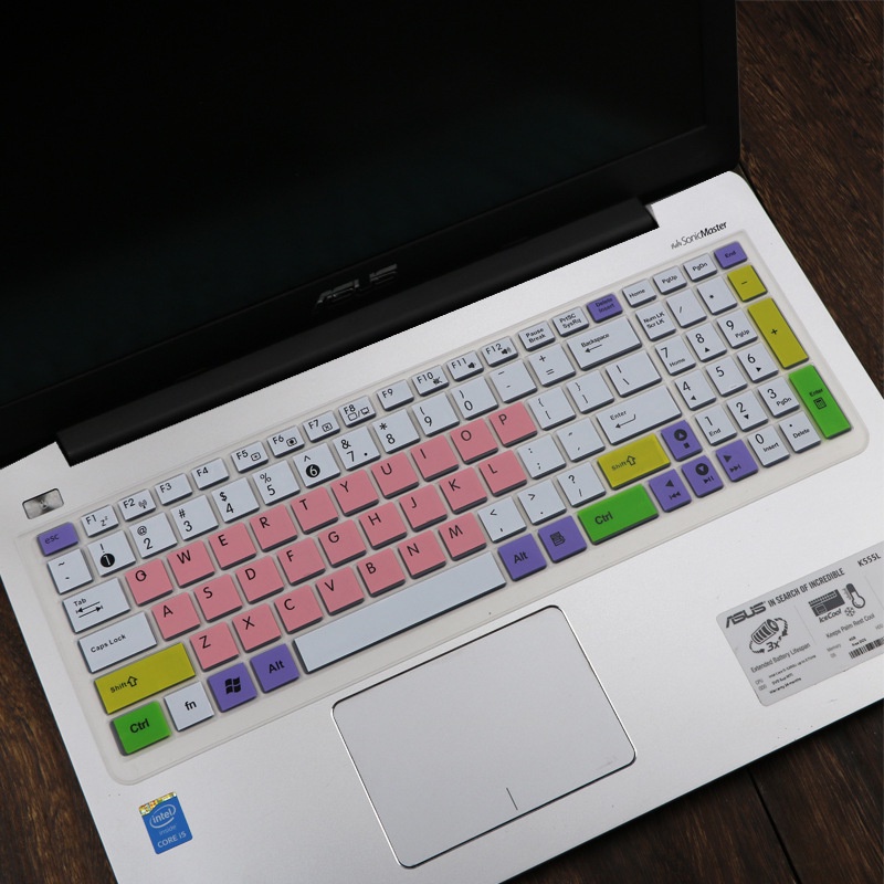 Miếng lót bảo vệ bàn phím silicon mềm siêu mỏng cho Asus A550L X542Ua F542Uf 15.6 Inch