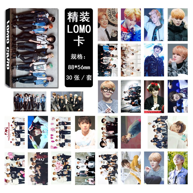 (15 mẫu) Lomo card BTS