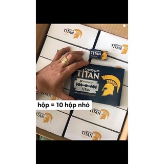 Dao lam Dorco Titan mẫu mới 2023 .Hàng công ty. Hộp 100 lưỡi lam.