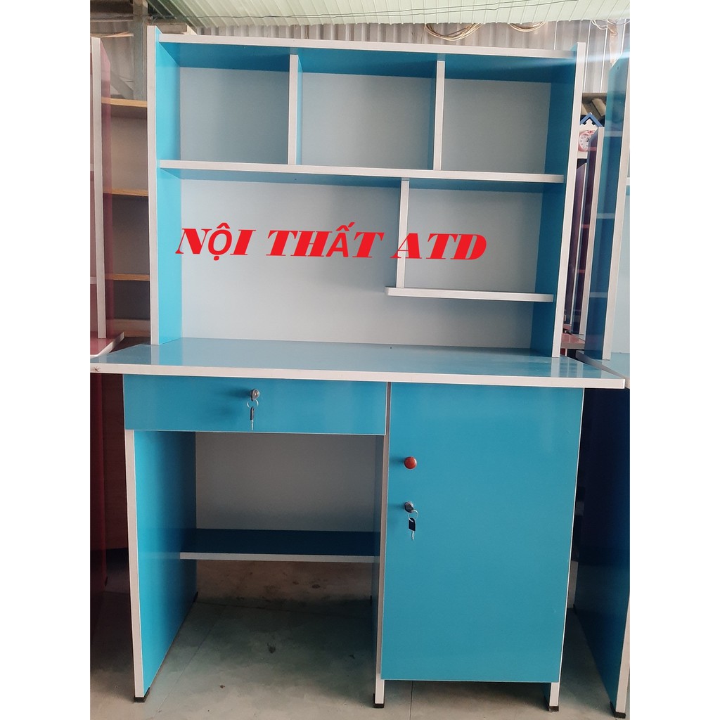 Bàn học sinh cho bé trai, tặng kèm hình dán, bàn liền kệ sách | BigBuy360 - bigbuy360.vn