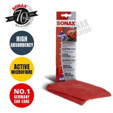 SONAX Microfibre Red 416200- Khăn lau siêu mịn 40 X 40cm