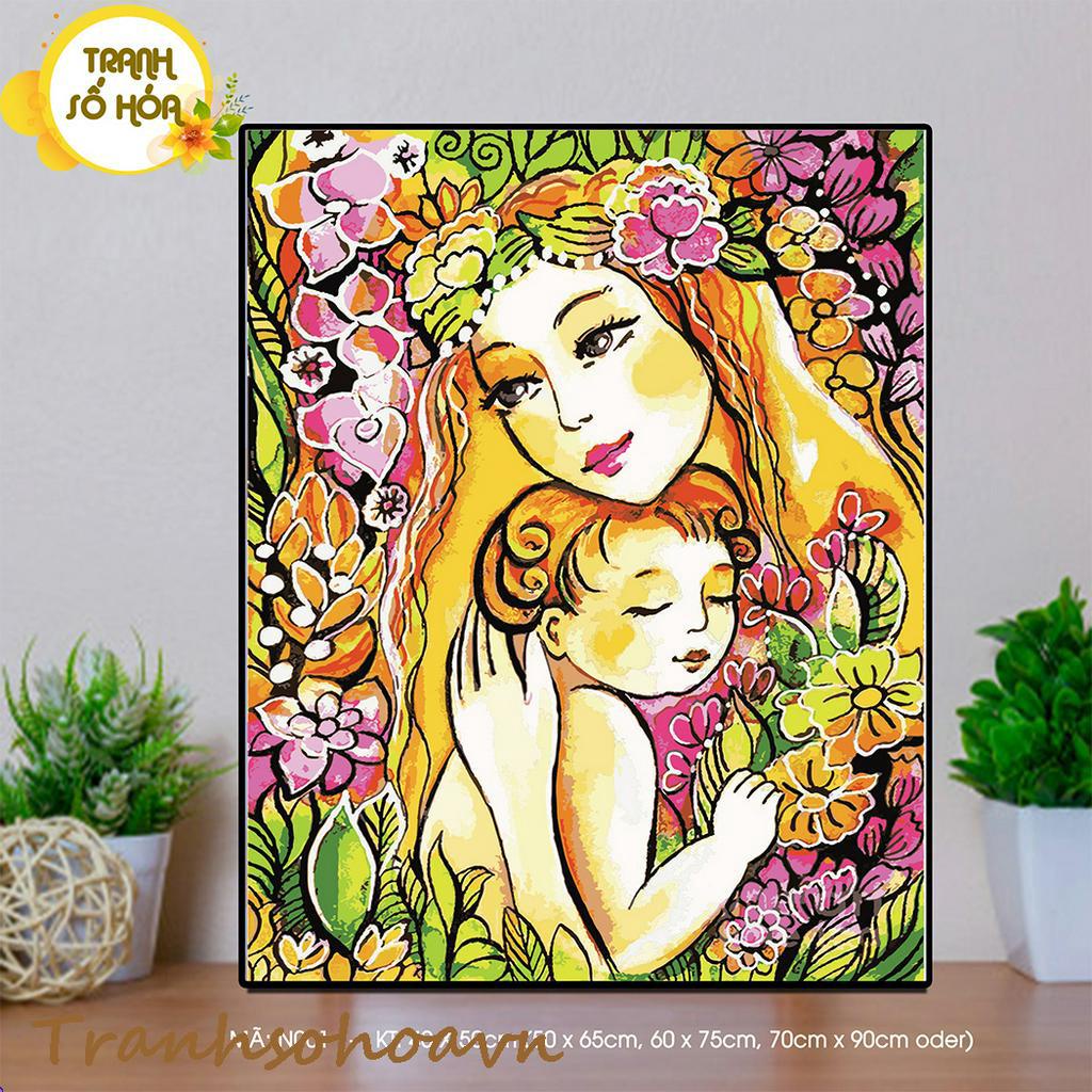 Tranh Sơn Dầu Số Hóa Ấm Áp Lòng Mẹ Tranhsohoavn Tranh Số Hóa Mã Tranh N001