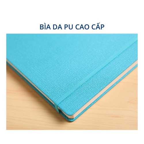 Sổ tay B5 bìa da ghi chép nhiều màu sắc Heeton A16863