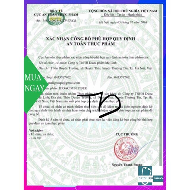 Bio-acimin Fiber rau củ bổ sung chất xơ làm giảm tình trạng táo bón ở trẻ .... (hộp 30 gói)