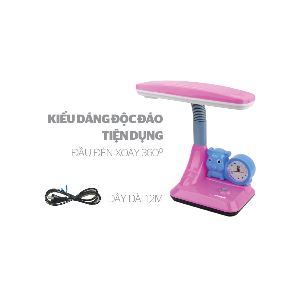 Đèn bàn Sunhouse SHE-14LEDV, Bảo hành 12 tháng
