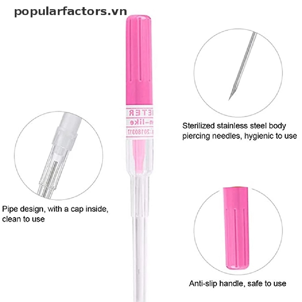 Bộ Kim Xỏ Khuyên / Tai / Cơ Thể Hình Xăm Độc Đáo Tiện Dụng