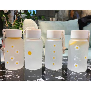 Bình nước nhám mờ hoa cúc cao cấp 🌼🌼🌼