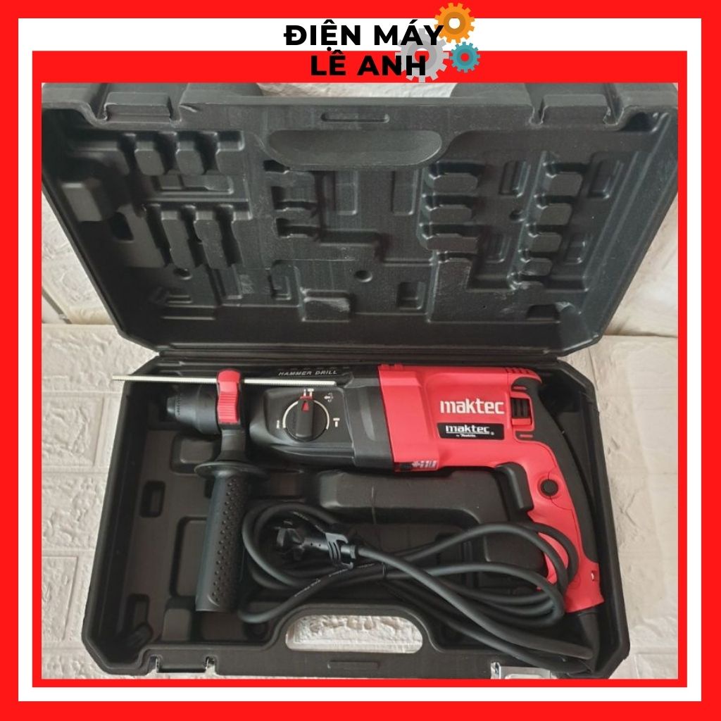 Máy khoan điện đục búa bê tông cầm tay 3 chức năng giá rẻ Maktec 2-26 100% dây đồng- Hàng thợ điện nước chuyên dùng