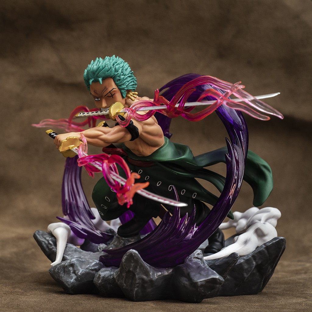 Mô hình One Piece Roronoa Zoro Hắc Kiếm Khí cao 20cm mô hình trang trí OnePiece nhân vật Zoro