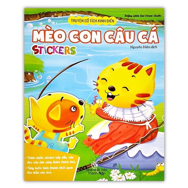 Sách - Truyện cổ tích kinh điển : Mèo con câu cá sticker