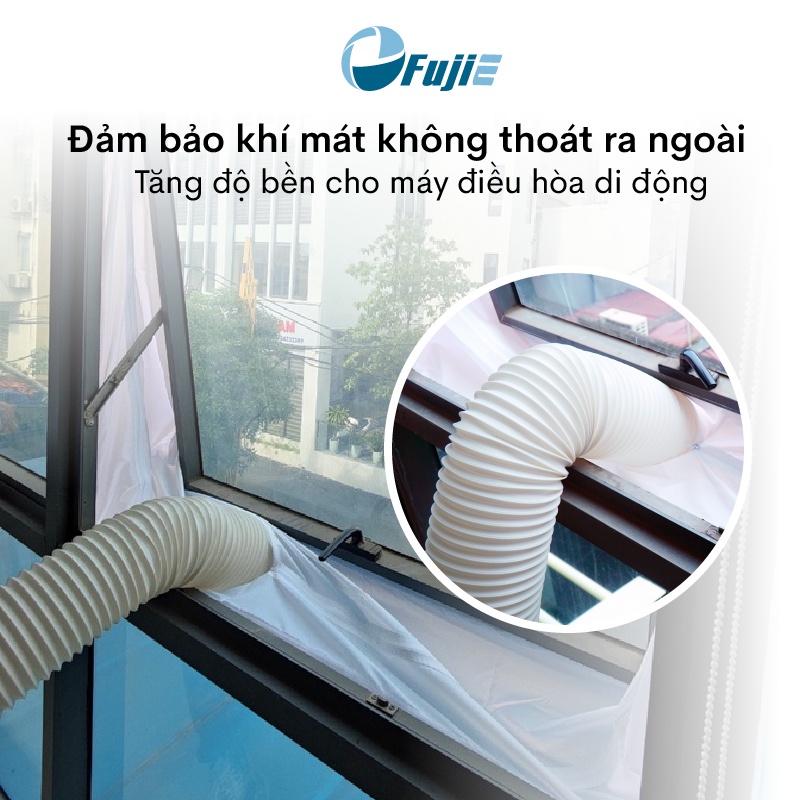 Bộ kít lắp ống xả cho điều hòa di động, bộ phụ kiện điều hòa di động LK-WINDOWKIT