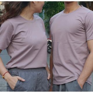 Combo 2 áo thun trơn nam nữ #AGE2X