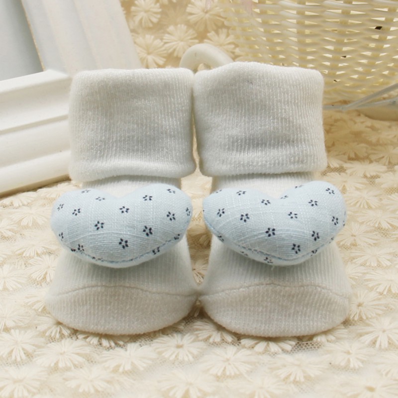 Vớ cotton giữ ấm phối họa tiết nổi độc đáo đáng yêu cho bé
