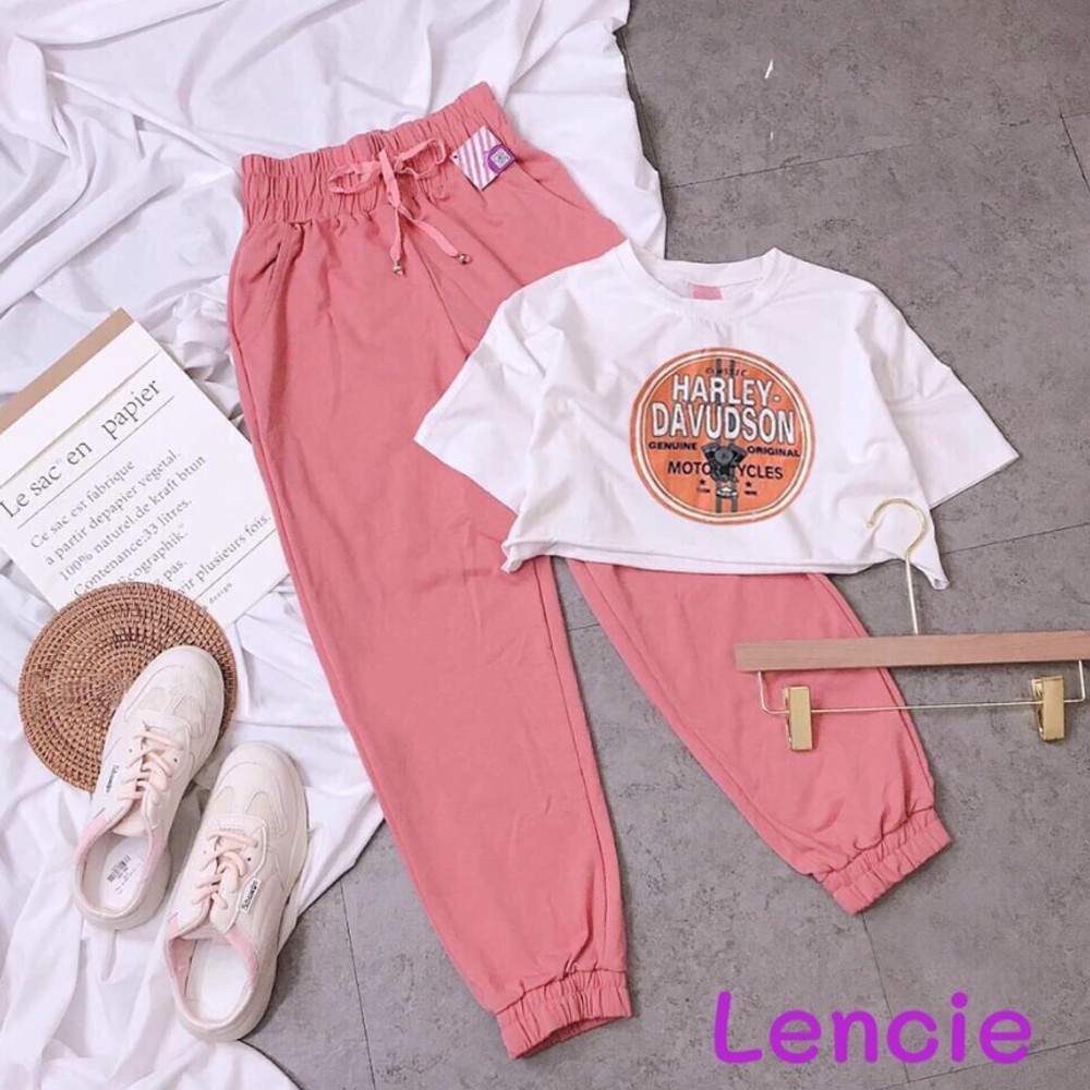 SET CROPTOP XINH CHO BÉ GÁI