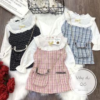 Váy tiểu thư điệu đà cho bé gái