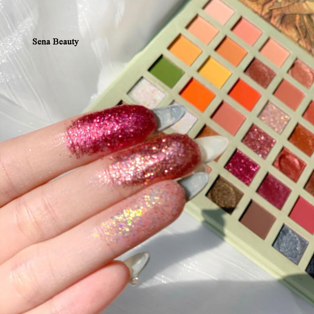Bảng phấn mắt nhũ lì 42 ô Muge Leen Love Story Eyeshadow Sena Beauty