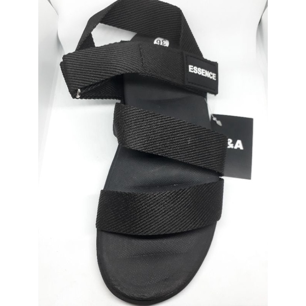 Giày sandal nữ quai dán cao 3 phân siêu nhẹ cho học sinh mang đi học có quai dù 4 màu xanh đỏ đen xám (lẻ size)
