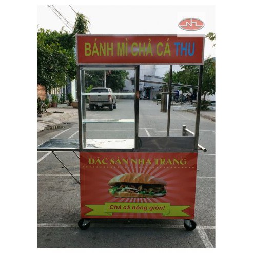 xe bánh mì chả cá 1m10