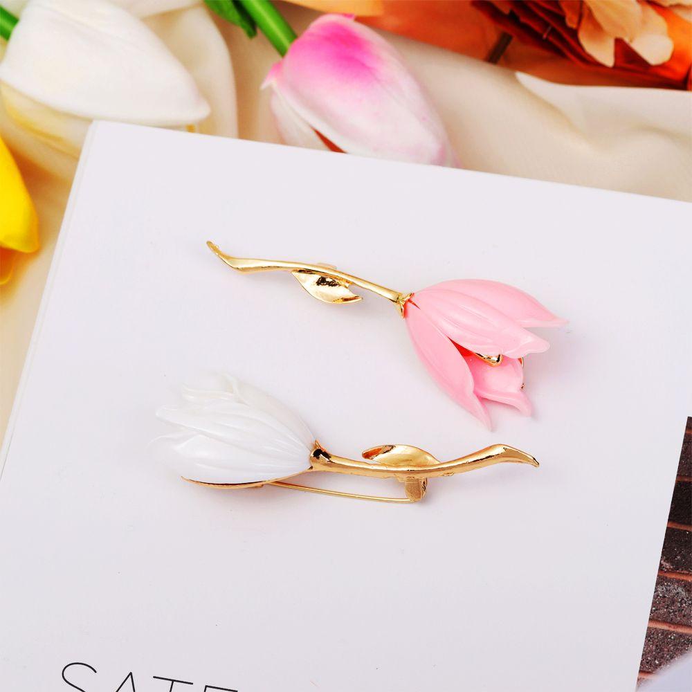 Trâm Cài Áo Hình Hoa Tulip Phong Cách Vintage Thời Trang Dành Cho Nữ