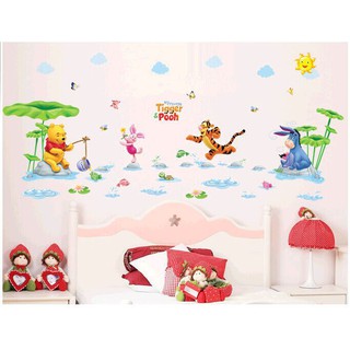 Decal Dán Tường Gấu Pooh Và Tigger