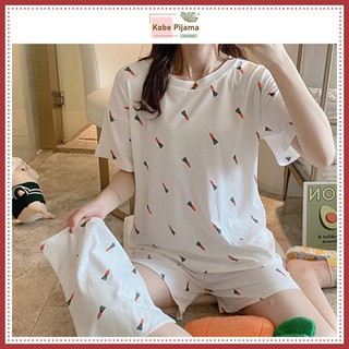 Đồ Ngủ, Bộ Ngủ Pijama Nữ Ngắn Tay Xinh Xắn Nhiều Màu