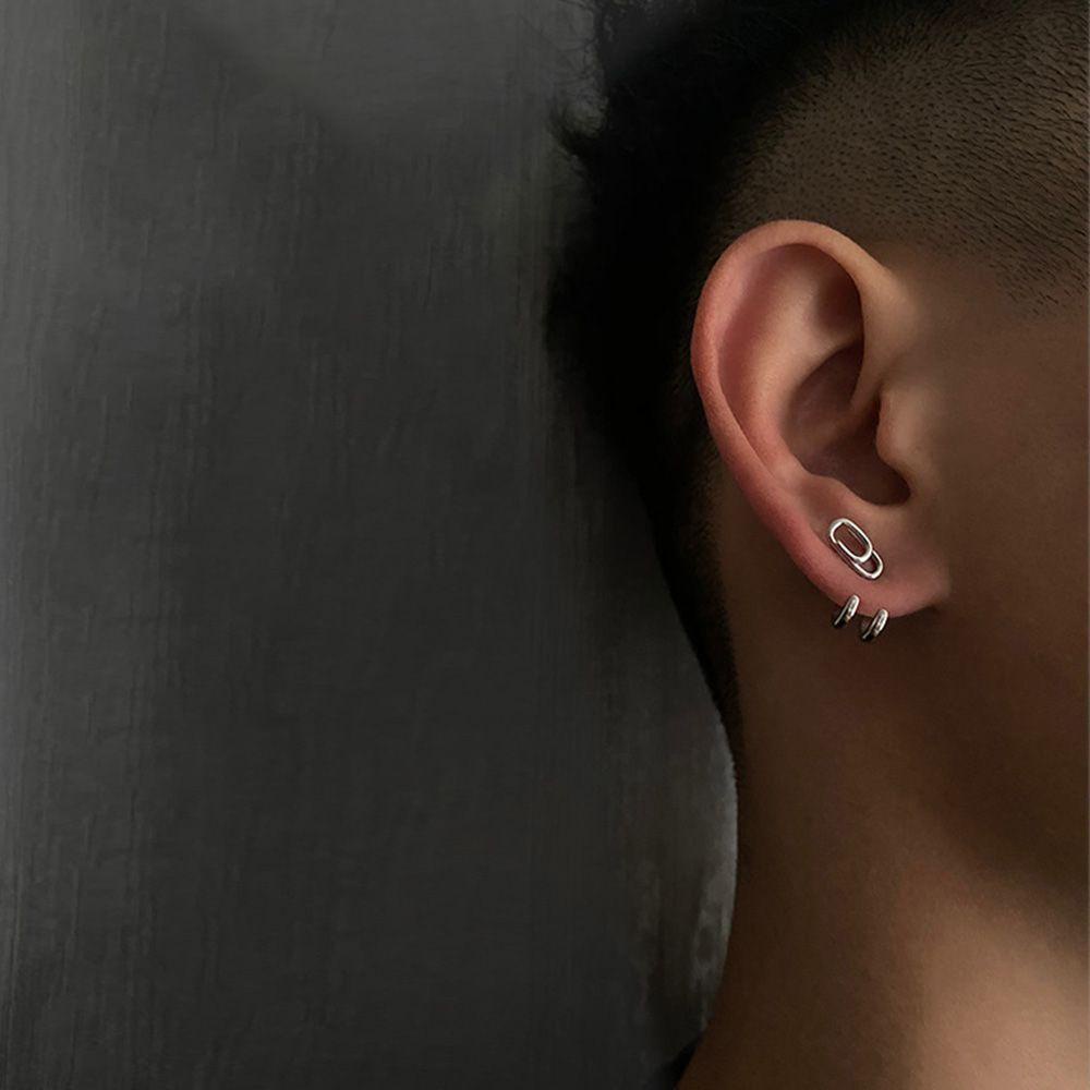 Bông Tai Hình Chữ U Phong Cách Punk Vintage Thời Trang