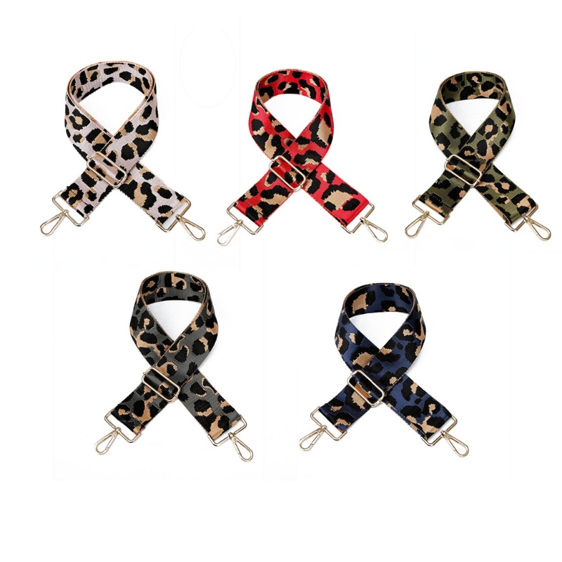 Dây Đeo Túi Xách In Họa Tiết Da Báo Có Thể Điều Chỉnh Kích Cỡ DIY