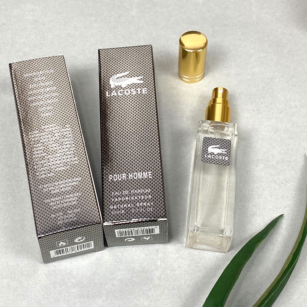 Nước hoa nội địa trung nam Lacoste Pour Homme 20ml thơm lâu hương trầm ấm Nam tính Cuốn hút