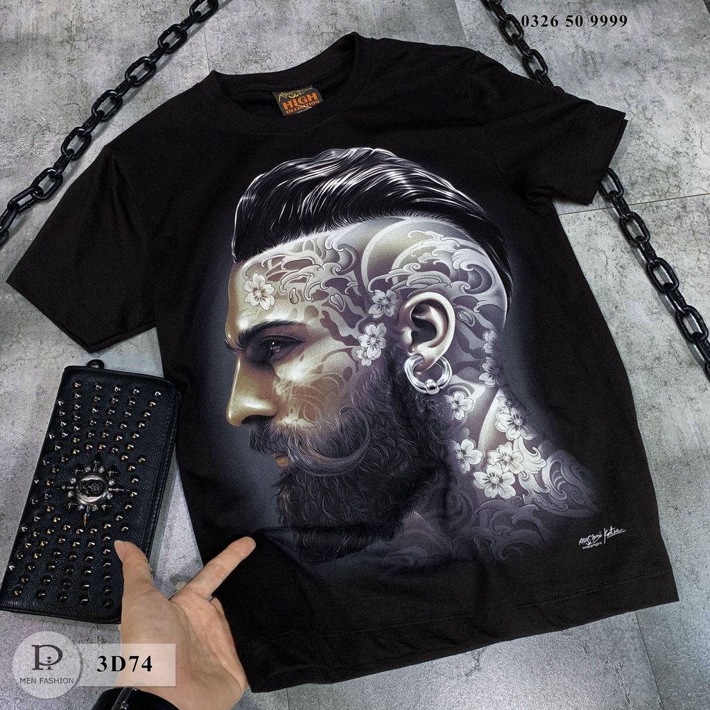 Áo Phông Nam nữ 3D chuẩn Thái Lan - A3D74