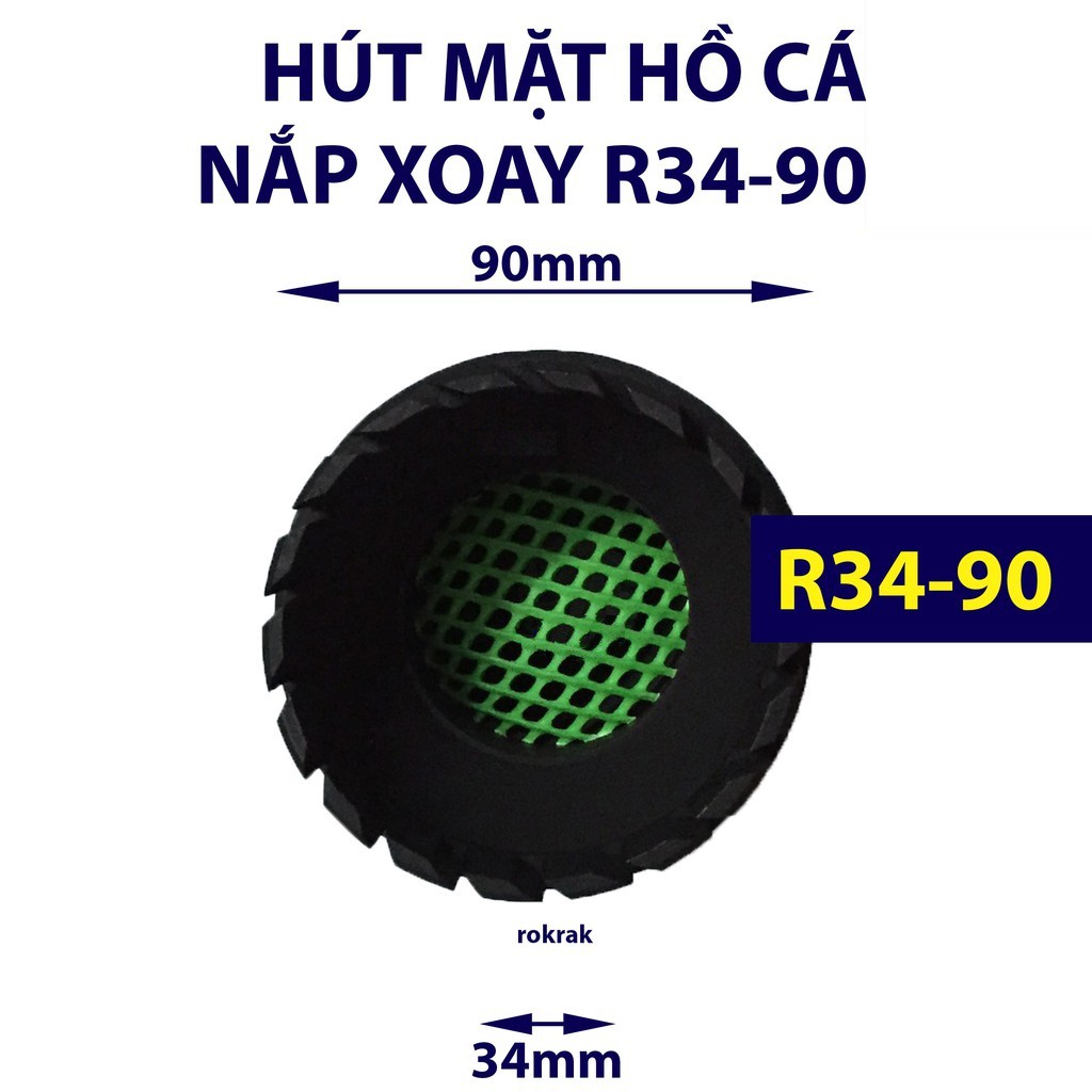 Hút mặt hồ cá nắp răng xoay 21-60 27-90 SKIMMER cho bể cá vừa và nhỏ