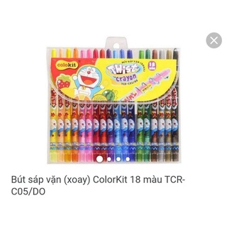 Bút sáp vặn colorkit 18 màu tcr-c05/do