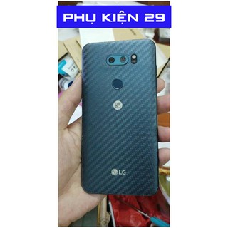 [LG V30] Dán lưng 3D vân Cacbon - Carbon