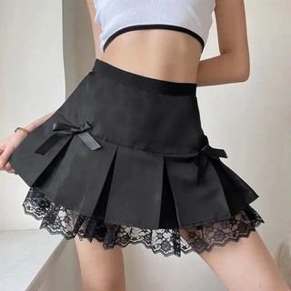 [kèm ảnh cận chất ] Chân váy xếp ly phối ren