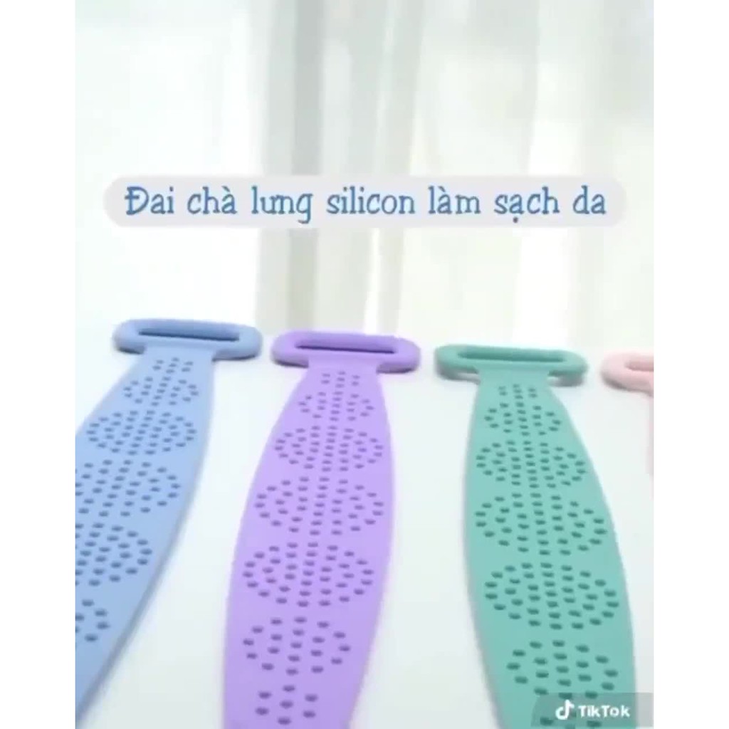 Kỳ lưng dây kỳ lưng silicon dây tắm kỳ lưng 2 mặt đa năng tẩy tế bào chết massage giúp lưu thông máu tốt MiibooShiSB1892