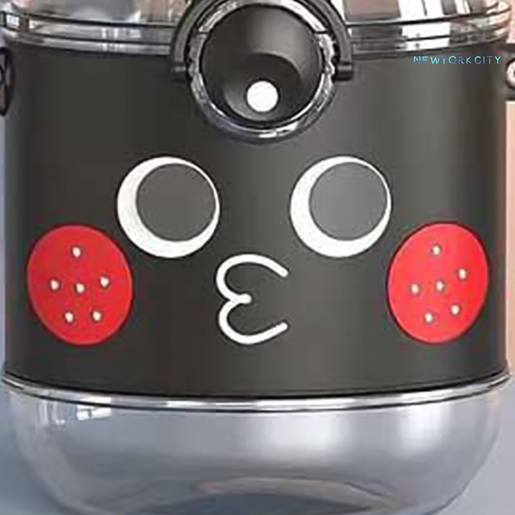 Cốc Uống Nước Bằng Nhựa Chống Rò Rỉ Thiết Kế Khóa Di Động Cho Học Sinh