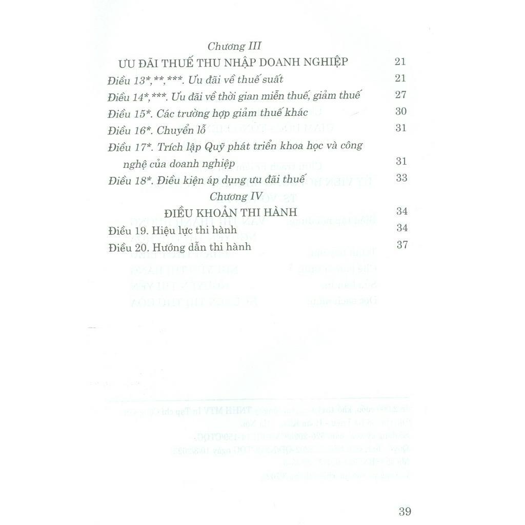 Sách - Luật Thuế Thu Nhập Doanh Nghiệp (Hiện Hành) (Sửa Đổi, Bổ Sung Năm 2013, 2014, 2020, 2022, 2023)